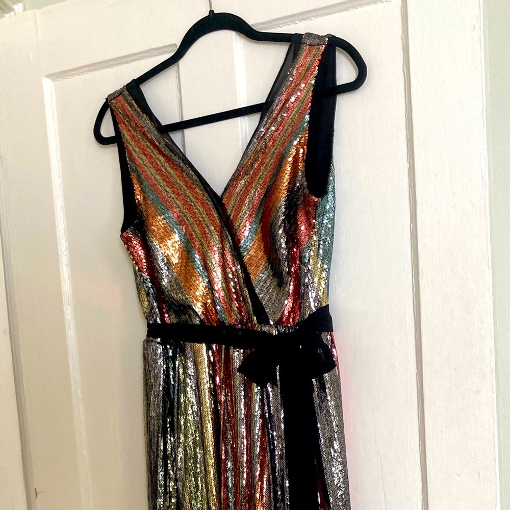Super festive bright payette dress. Size 2 - Picture 1 of 5